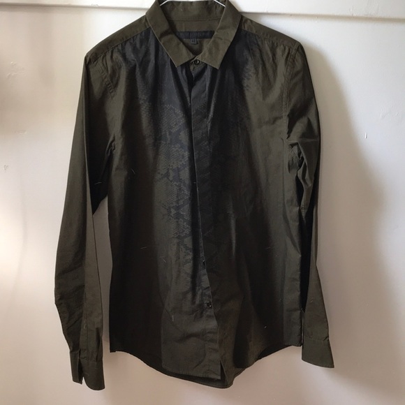 Izzue Collection Snakeskin pattern Dress Shirt - Picture 1 of 4